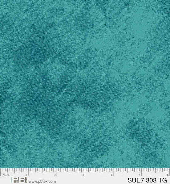 Suede Teal Green
