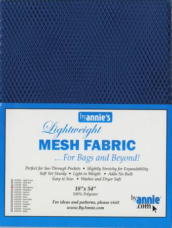 By Annie Mesh Fabric 18x54 Blastoff Blue