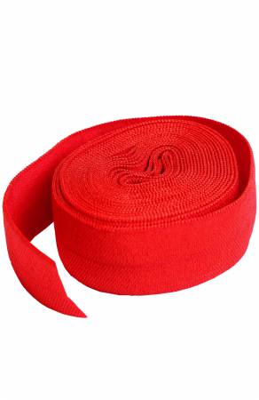 Annies Fold Over Elastic Atom Red