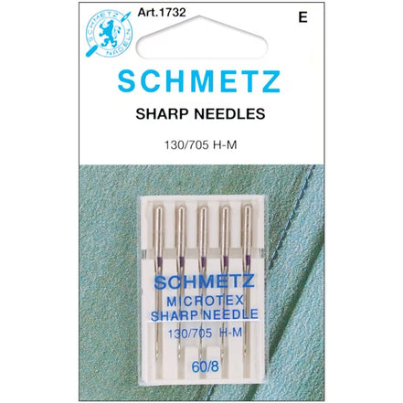 Schmetz Needle60/8 Sharp Microtex (5 pk)