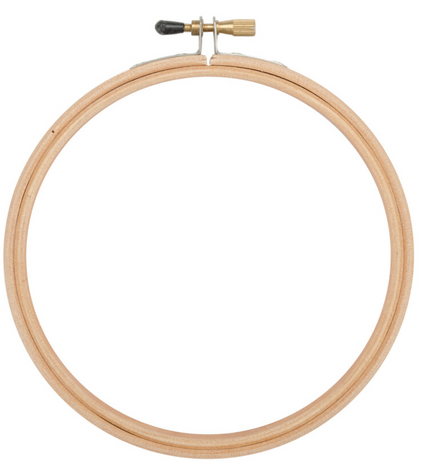 Round Edge Embroidery Wood Hoop 12 in
