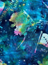 Bali Batik Custom Alaska North To the Future Flag Aquamarine