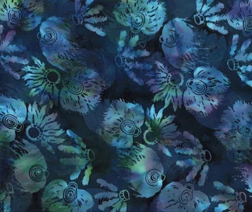 Bali Batik-Custom Alaska Yupik Dancing Fans Ocean