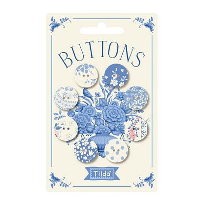 Tilda Something Blue Buttons - Light