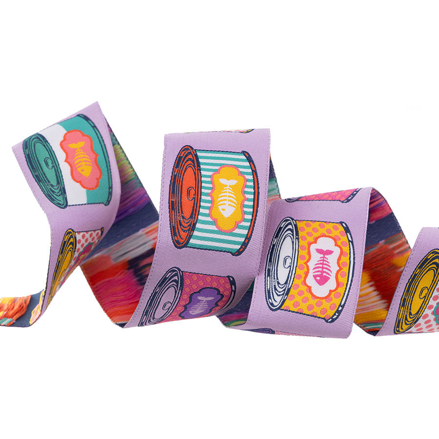 Tula Pink Cat Snacks - Pink