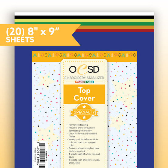 OESD Top Cover Multi Colors 8 in x 9 in