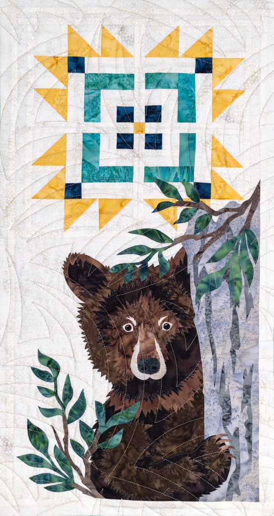Alaska Quilter's Shop Hop 2026- True North- Bear Cub block kit 11"x22"