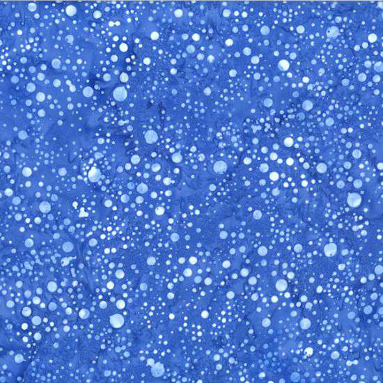 Hoffman Bali Batik Scattered Dots Bluejay