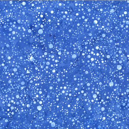 Hoffman Bali Batik Scattered Dots Bluejay