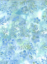 Hoffman Bali Batik Leafy Floral Hydrangea