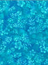 Hoffman Bali Batik Leafy Floral Seasalt
