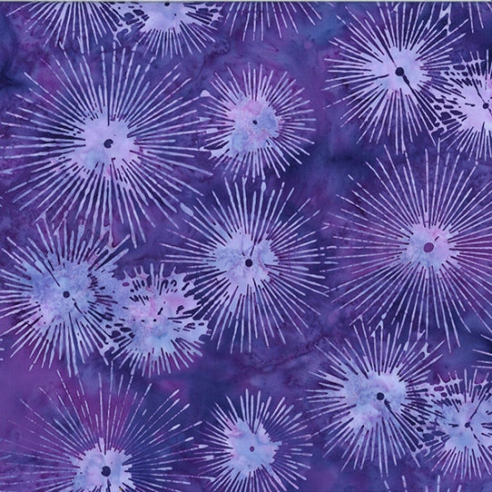 Hoffman Bali Batik Sunburst New Grape
