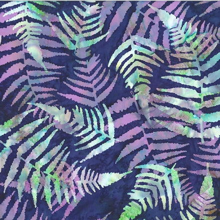 Hoffman Bali Batik Ferns-Plum