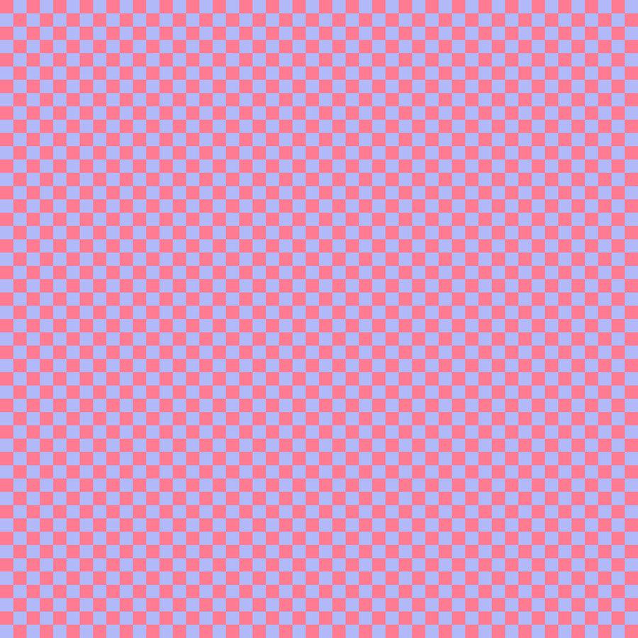 blue and red small checked fabric 
