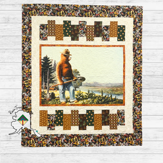 Smokey The Bear Quilt Kit 60" by 70"