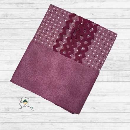 Kuspuk Fabric Kit 3-yds Plus -mauve crosshatch