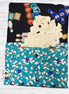 Kuspuk Fabric Kit 5-yds Plus - Black Bowling/Teal Bowling/Cream