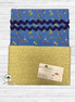 Kuspuk Fabric Kit 3-yds Plus - Blue Leaf/Green/Navy Trim