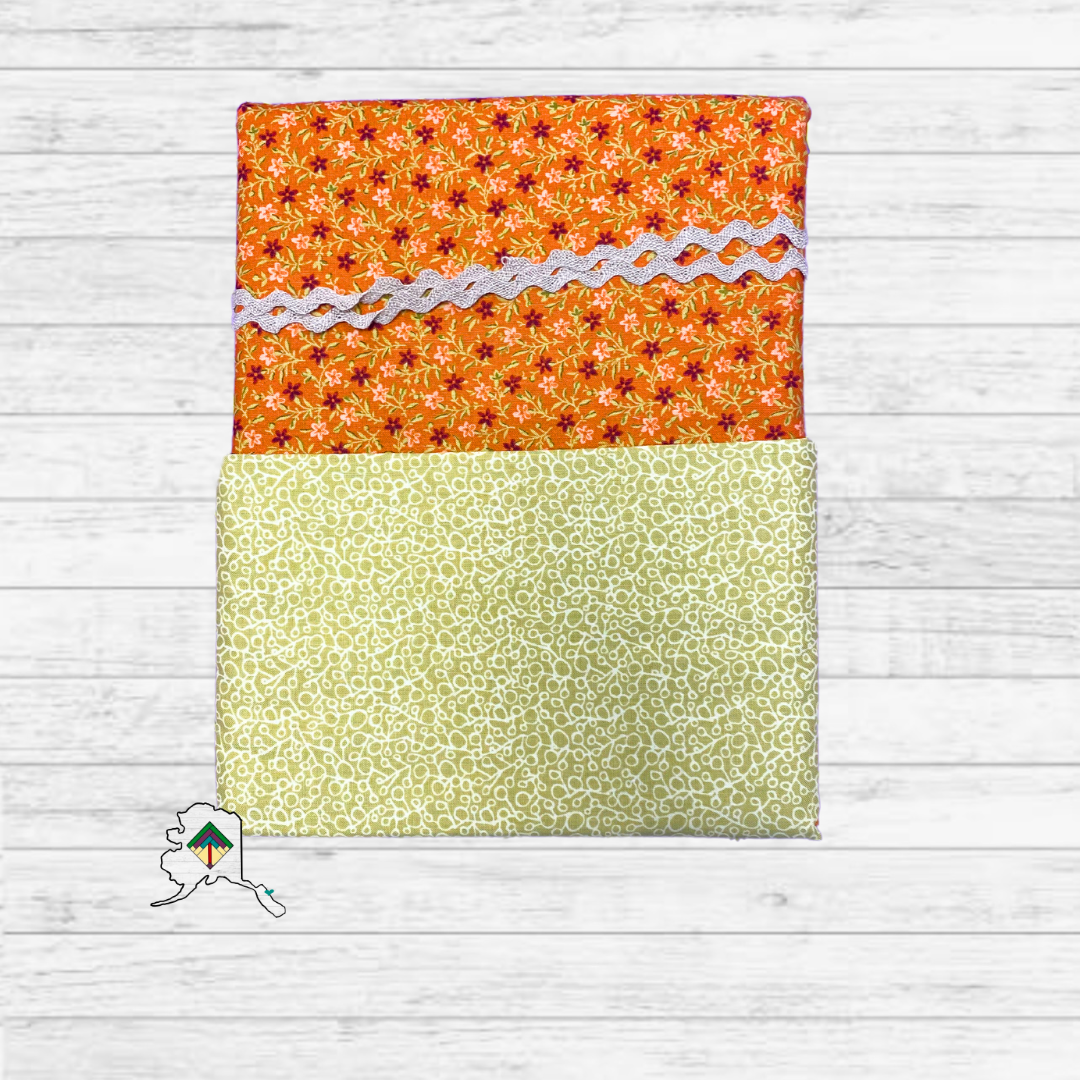 Kuspuk Fabric Kit 3-yds Plus - Rust/Green/Tan Trim
