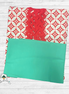 Kuspuk Fabric Kit 3-yds Plus -red and green retro geo