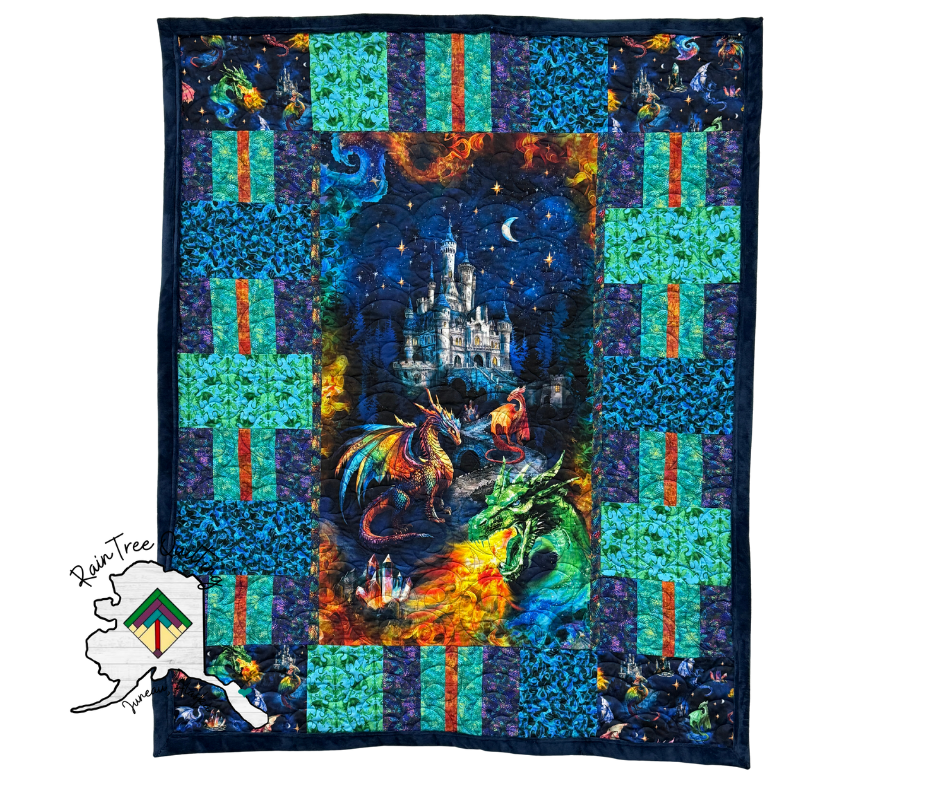 Dragon Kingdom Quilt kit 45"x 58"