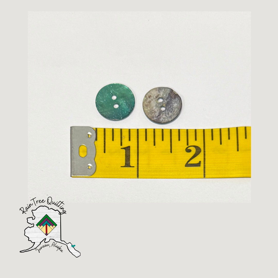 Green Glitter Buttons