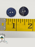 Blue Glitter Buttons