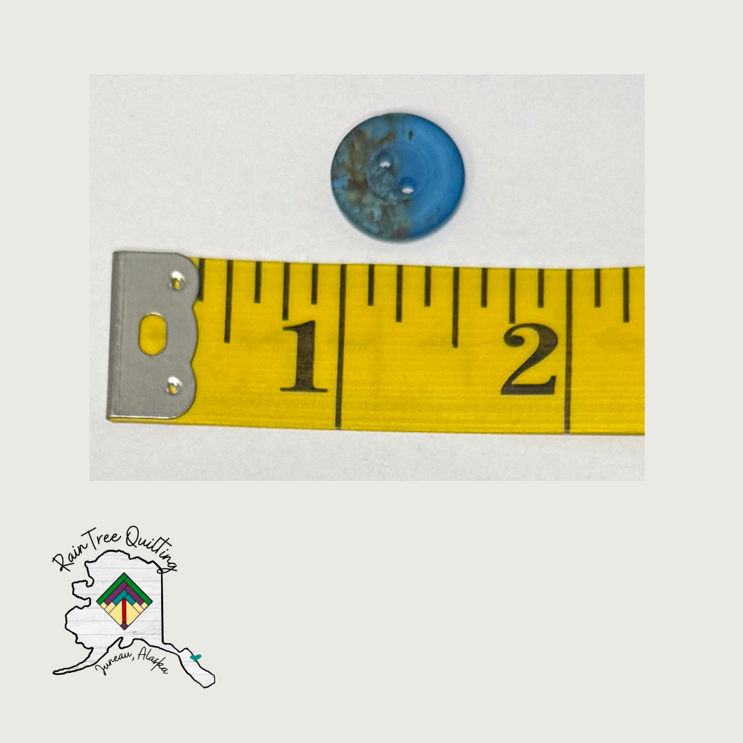 Blue Speckled Buttons