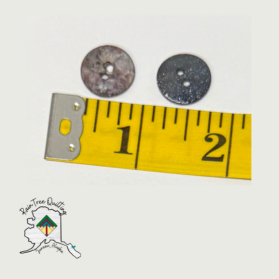 Black Glitter Buttons
