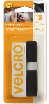 VELCRO BRAND Sew On 3ft x 3/4in Tape Black