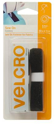 VELCRO Brand Sew On 30in x 3/4in tape- Black