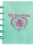 Villa Rosa Postcard Pattern Binder - Teal