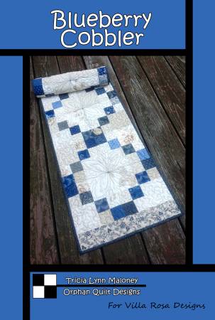 Villa Rosa Blueberry Cobbler Tablerunner Pattern
