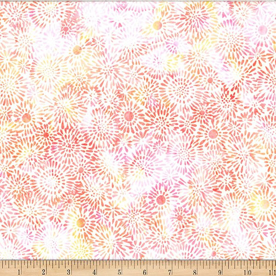 Bali Batik Petal Burst Creamsicle