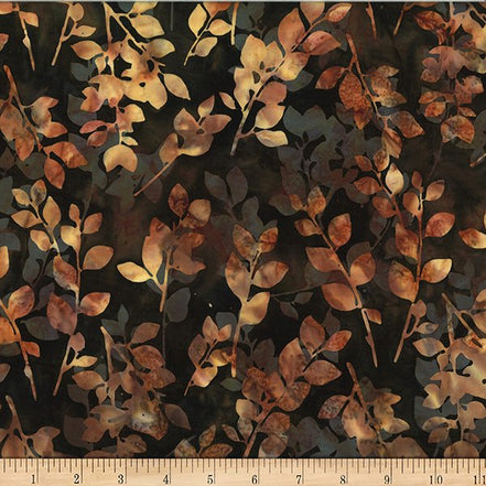 Bali Batik Leaves Chestnut