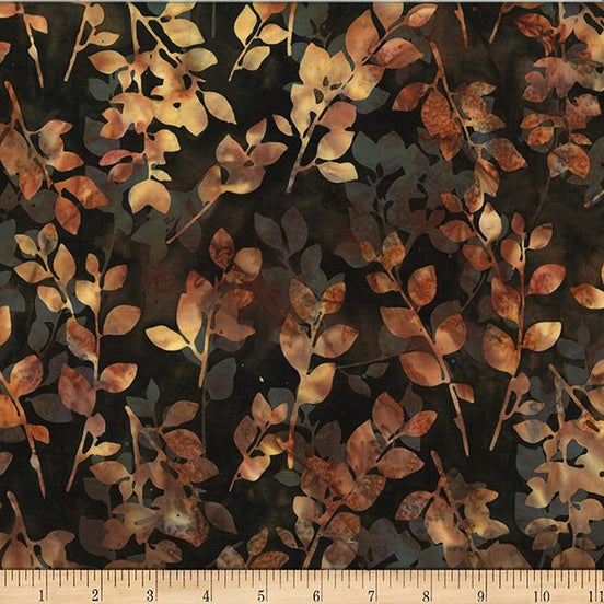 Bali Batik Leaves Chestnut