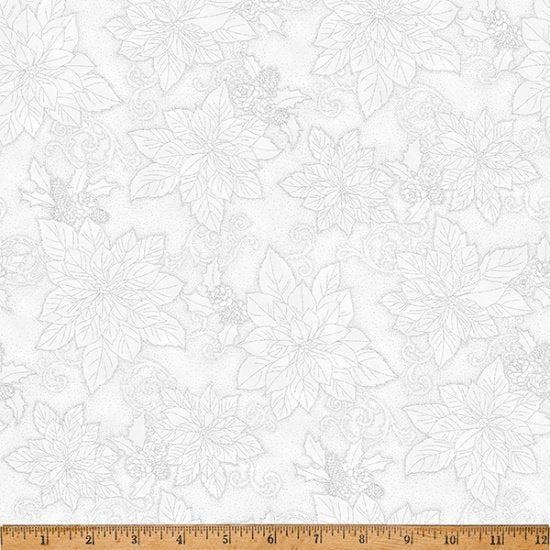 Christmas Splendor Dotty Poinsettia Ice/Silver