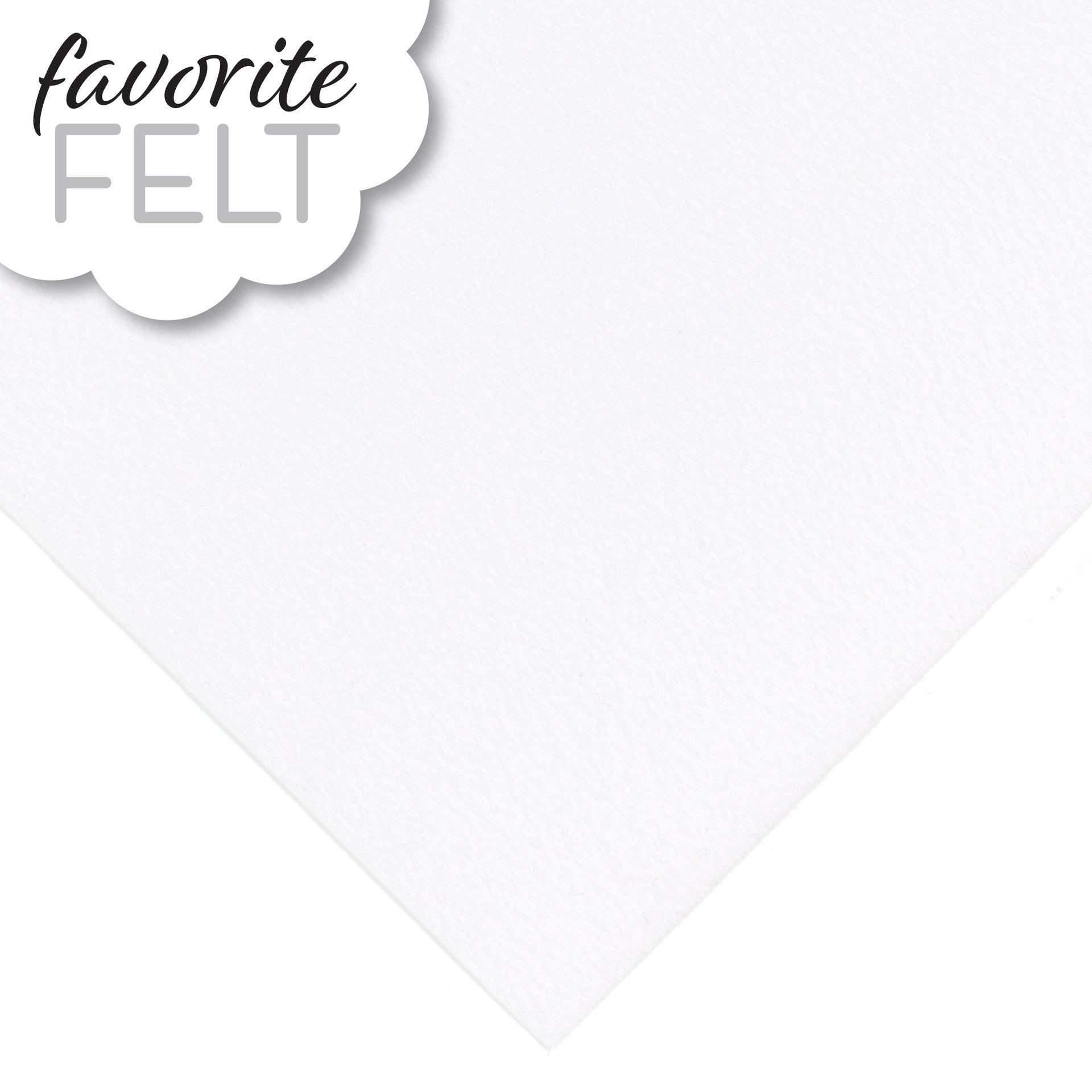 OESD Favorite Felt White 2/pk