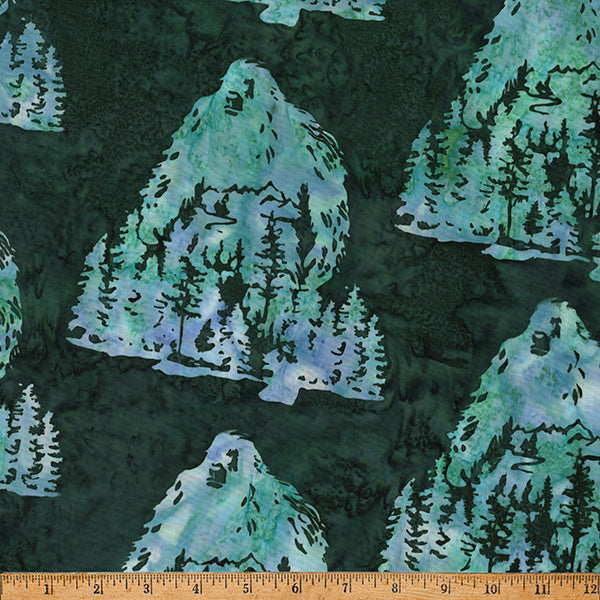 Big Foot Forest Hoffman Bali Batiks Hunter