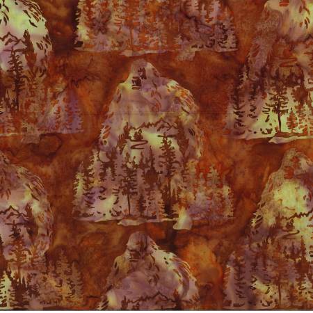Big Foot Forest Hoffman Bali Batiks Pecan