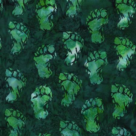 Big Foot Footprint Hoffman Bali Batiks Hunter