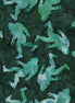 Bali Batik Bigfoot Silhouette