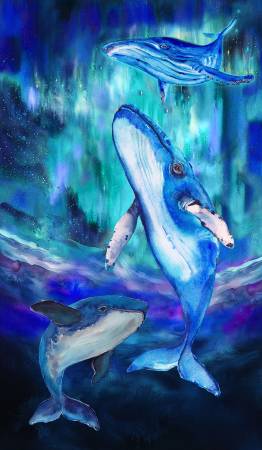 Hoffman Aurora Whale Song Panel 25.5"x43.25"