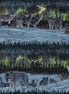 Hoffman Moonlight Encounter by Jon Van Zyle Wintery Cold x5710