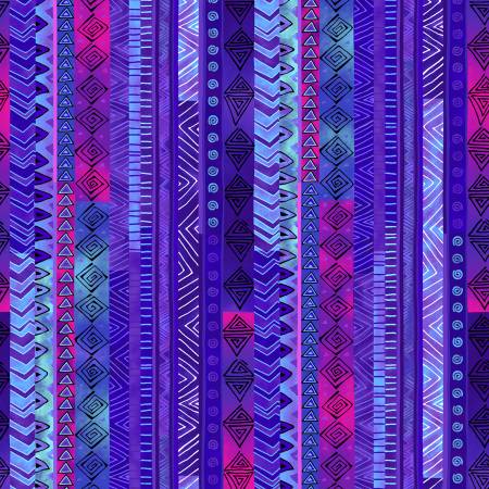 Laurel Burch Basic Stripe Purple