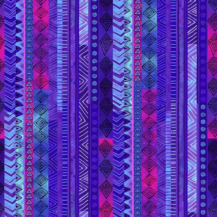 Laurel Burch Basic Stripe Purple