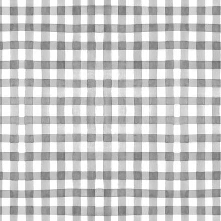 Sunflower Bouquets Digital Gray Gingham