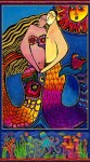 Oceania Digital 24in Panel Multi Color Gold Metallic