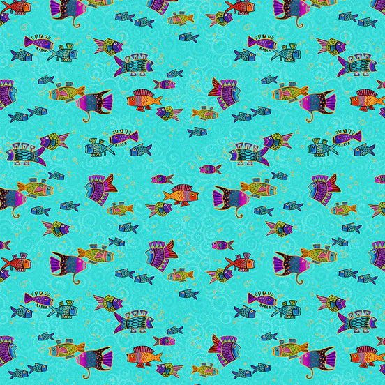 Oceania Fish Aqua Gold Metallic