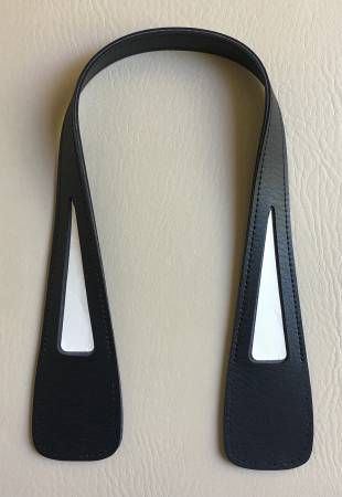 Leather Like Cloth Stuck Handle Black